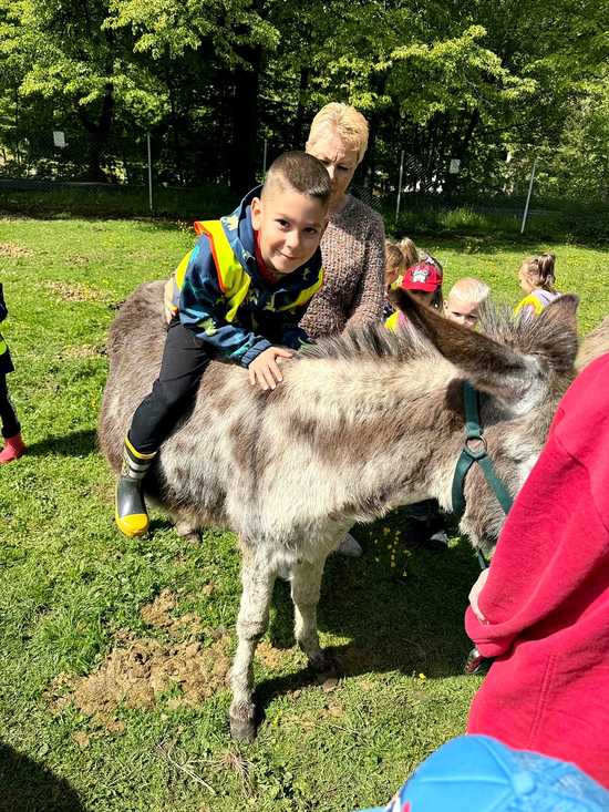 Przedszkolaki z Pszenna na warsztatach z Onoterapii w Lubachowie