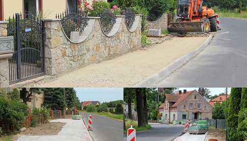 [FOTO] Trwa budowa chodnika w Roztoce