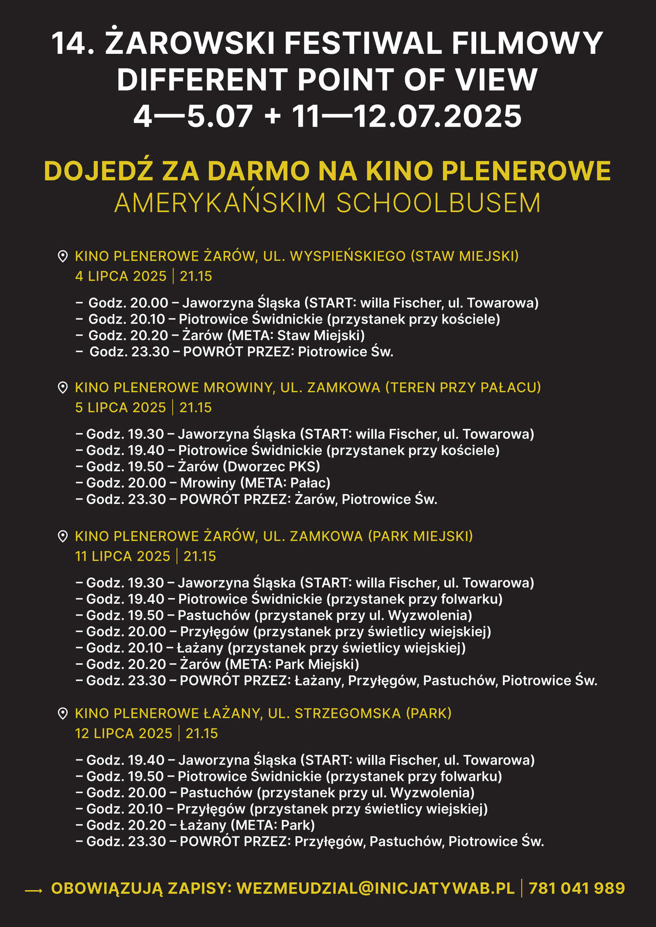 14. Żarowski Festiwal Filmowy Different Point of View już niebawem [PROGRAM]