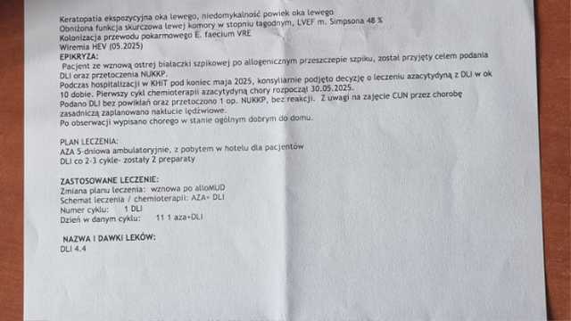 Pomóżmy Dawidowi, który waży z białaczką mieloblastyczną!