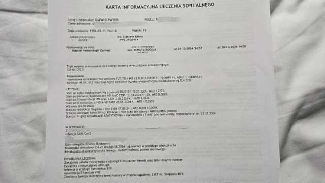 Pomóżmy Dawidowi, który waży z białaczką mieloblastyczną!