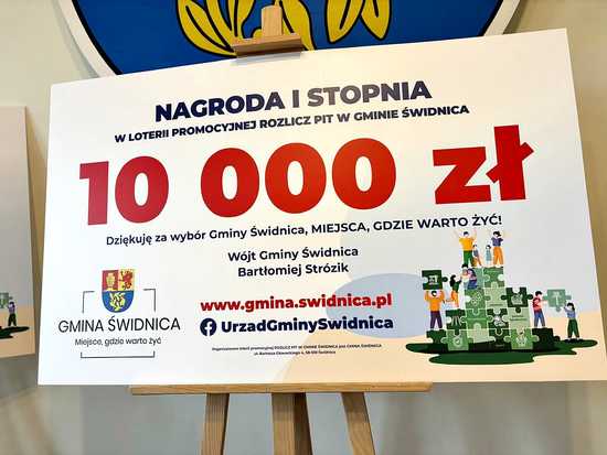 Komunikat prasowy: Znamy zwycięzców loterii „ROZLICZ PIT W GMINIE ŚWIDNICA” 