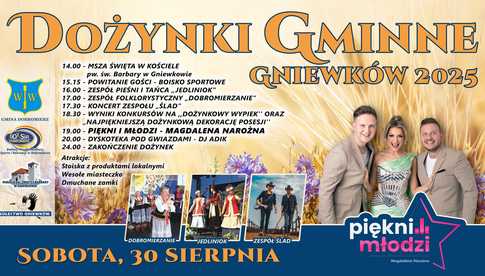 30.08, Gniewków: Dożynki Gminne
