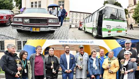 [WIDEO/FOTO] Zabytkowe pojazdy opanowały świebodzicki rynek