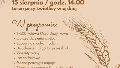 15.08, Strzelce: Dożynki Wiejskie