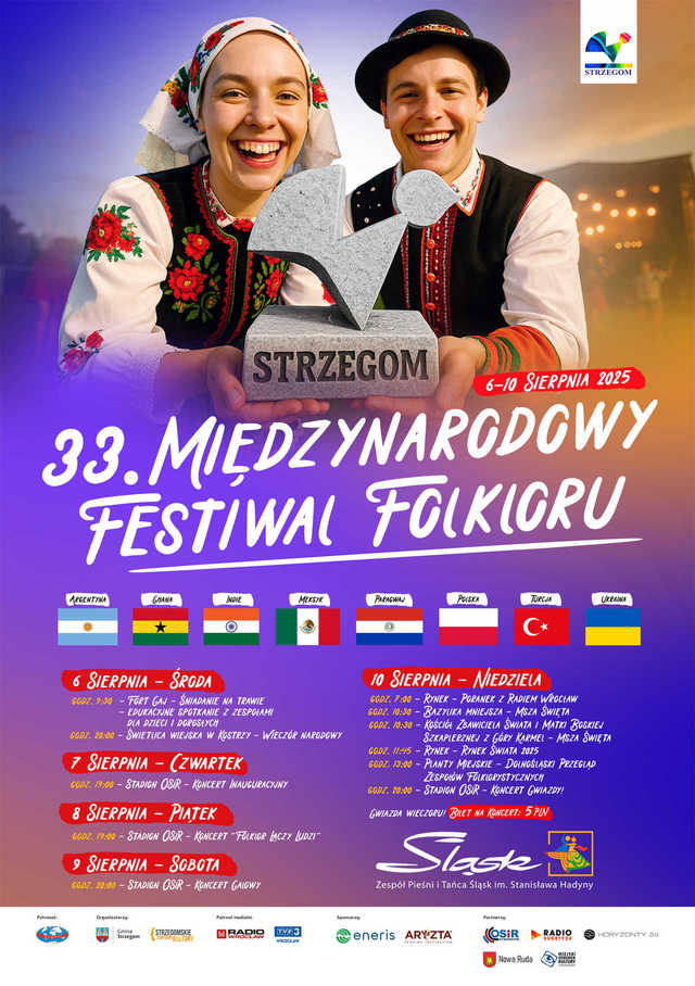 Już jutro startuje 33. Międzynarodowy Festiwal Folkloru. Co w programie? 