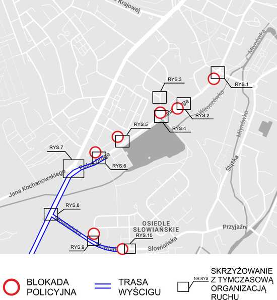 „Sowiogórski Tour” – utrudnienia w ruchu drogowym w Świdnicy