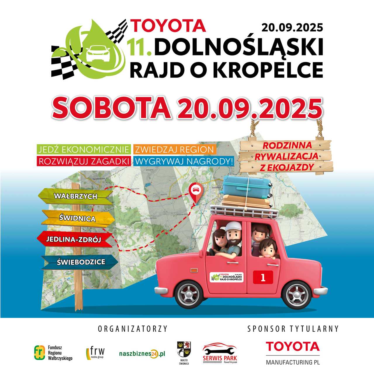 11. TOYOTA Dolnośląski Rajd o Kropelce Czy potrafisz jeździć… ekonomicznie? Sprawdź się!