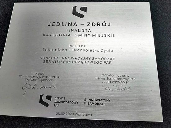 Jedlina-Zdrój w gronie finalistów konkursu „Innowacyjny Samorząd”