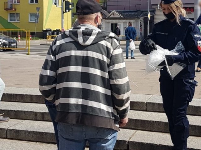 maseczka zamiast mandatu