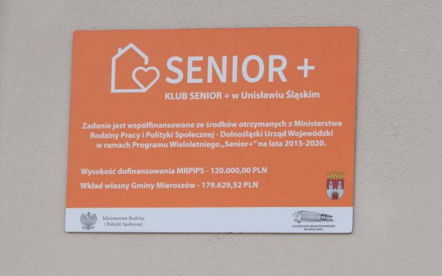 Klub Senior+ w Unisławiu Śląskim otwarty