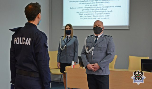 Jeden nowy policjant w szeregach Komendy Miejskiej Policji w Wałbrzychu