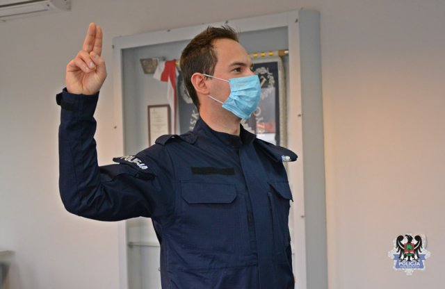 Jeden nowy policjant w szeregach Komendy Miejskiej Policji w Wałbrzychu