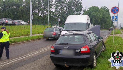 Zderzenie renault i forda w Wałbrzychu