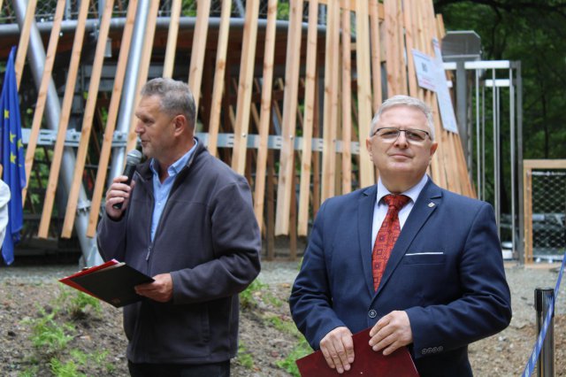 Uroczyste otwarcie wieży na wzgórzu Gedymina