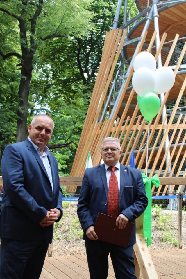 Uroczyste otwarcie wieży na wzgórzu Gedymina