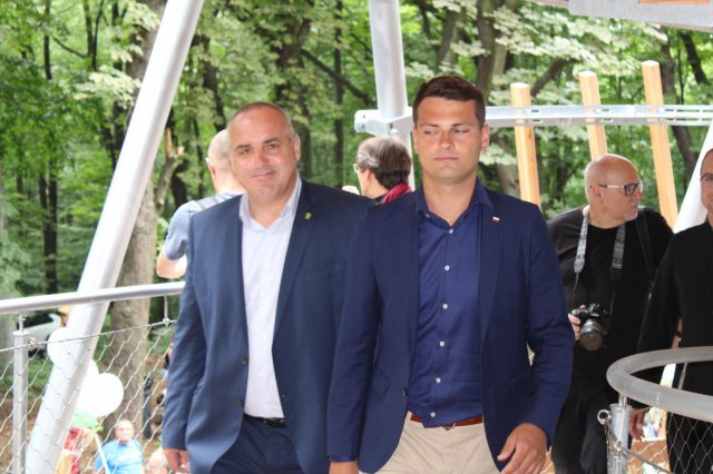 Uroczyste otwarcie wieży na wzgórzu Gedymina