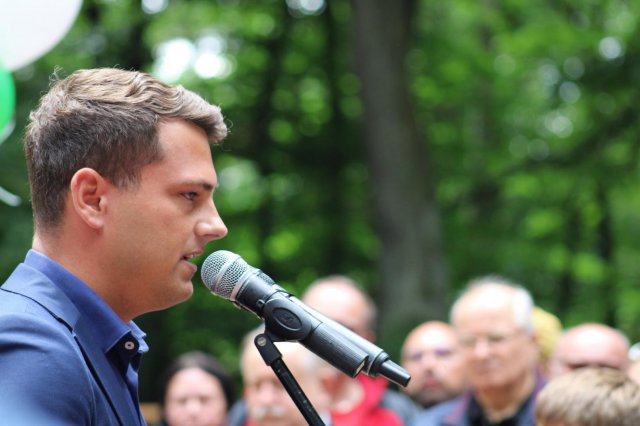 Uroczyste otwarcie wieży na wzgórzu Gedymina