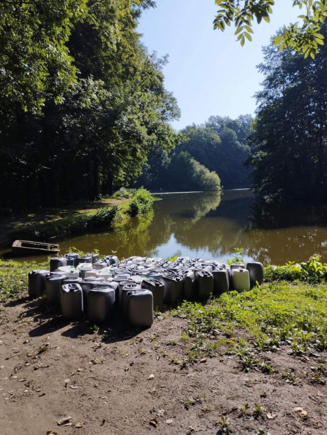 Po raz kolejny odmulono staw na Wzgórzu Gedymina [Foto]