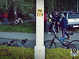 Wypadek z udziałem dwóch rowerzystek na Podzamczu