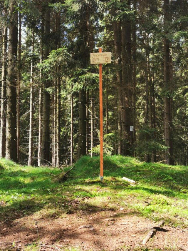 Zniknął znak na Mieroszowskich Ścianach w Górach Stołowych [Foto]