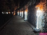 Klimatyczny spacer u podnóża zamkowych murów: Ogrody Światła w Książu [Foto, Wideo, Cennik, Godziny otwarcia]