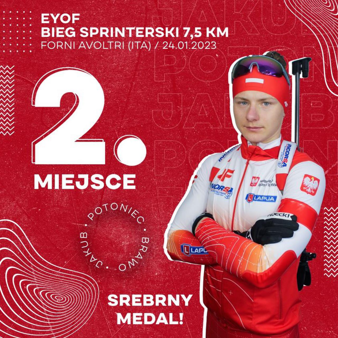 Sukcesy biathlonistów z Czarnego Boru na 16. Zimowej Olimpiadzie Młodzieży Europy
