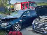 Groźnie wyglądający wypadek w Nowym Julianowie. Kierowca i pasażerka trafili do szpitala [Foto]