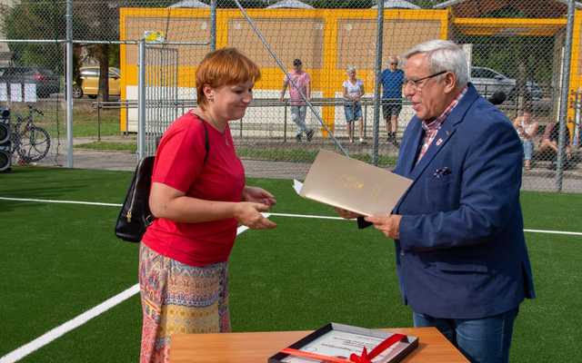 [FOTO] Dwa obiekty sportowe w Mieroszowie gotowe do użytku po modernizacji