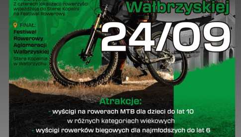 24.09, różne lokalizacje: Festiwal Rowerowy Aglomeracji Wałbrzyskiej