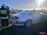 Wypadek z udziałem czterech pojazdów na A4