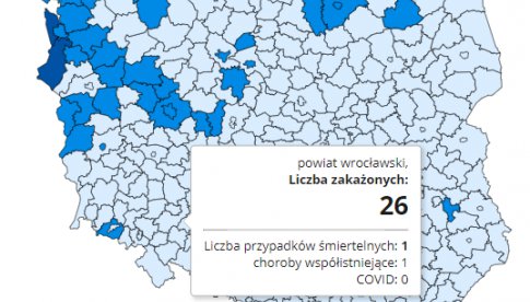 Koronawirus w powiecie wrocławskim na dzień 25 grudnia