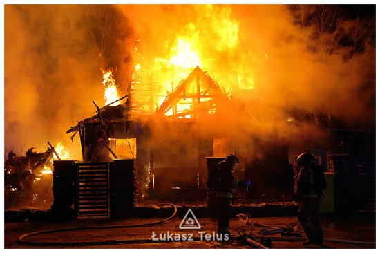 Pożar domu jednorodzinnego w Żernikach Wrocławskich