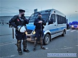 Wrocławscy policjanci zabezpieczali derby na Stadionie Miejskim