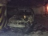Pożar w garażu podziemnym przy ul. Miodowej