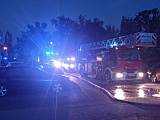 Pożar w garażu podziemnym przy ul. Miodowej