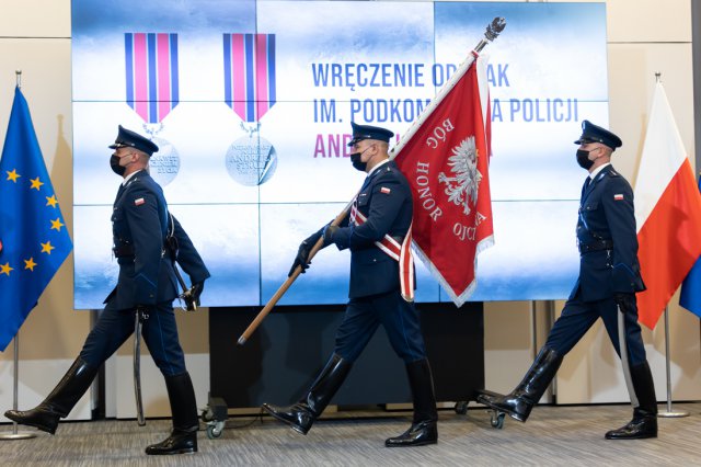 Wrocławski policjant otzymał odznakę im. A. Struja