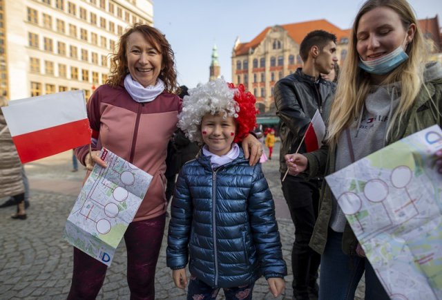 [FOTO, WIDEO] Wrocławianie świętowali niepodległość