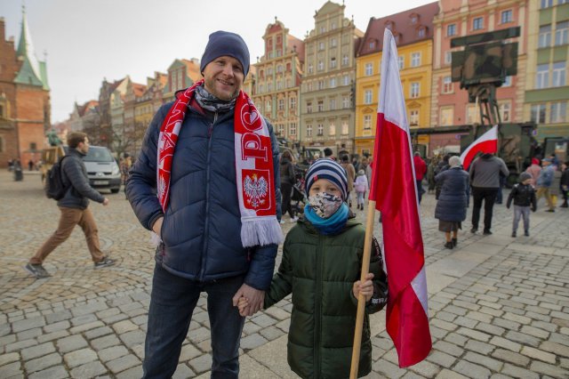 [FOTO, WIDEO] Wrocławianie świętowali niepodległość