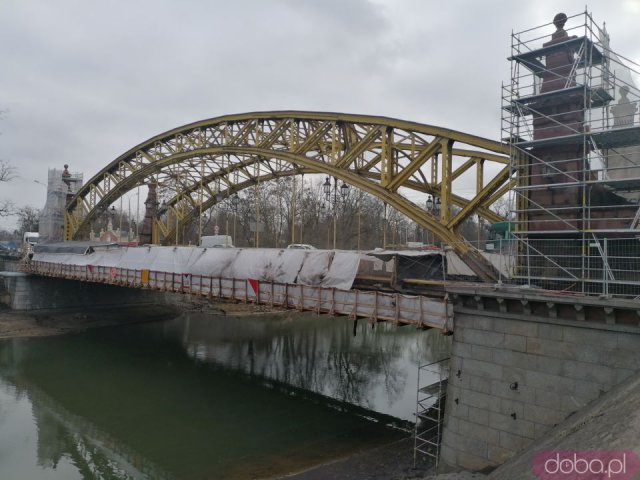 [FOTO] Postęp prac remontowych na Moście Zwierzynieckim