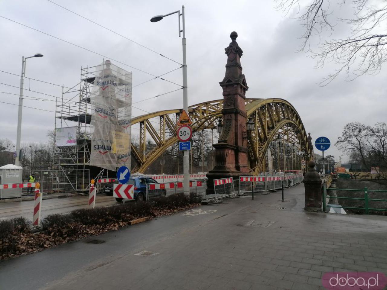 [FOTO] Postęp prac remontowych na Moście Zwierzynieckim