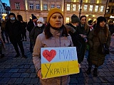 [FOTO] Wrocławianie manifestowali solidarność z Ukrainą