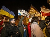 [FOTO] Wrocławianie manifestowali solidarność z Ukrainą
