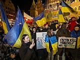 [FOTO] Wrocławianie manifestowali solidarność z Ukrainą