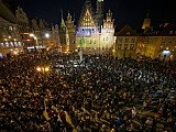 [FOTO] Wrocławianie manifestowali solidarność z Ukrainą