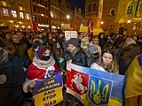 [FOTO] Wrocławianie manifestowali solidarność z Ukrainą