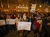 [FOTO] Wrocławianie manifestowali solidarność z Ukrainą