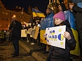 [FOTO] Wrocławianie manifestowali solidarność z Ukrainą