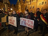 [FOTO] Wrocławianie manifestowali solidarność z Ukrainą