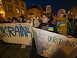[FOTO] Wrocławianie manifestowali solidarność z Ukrainą